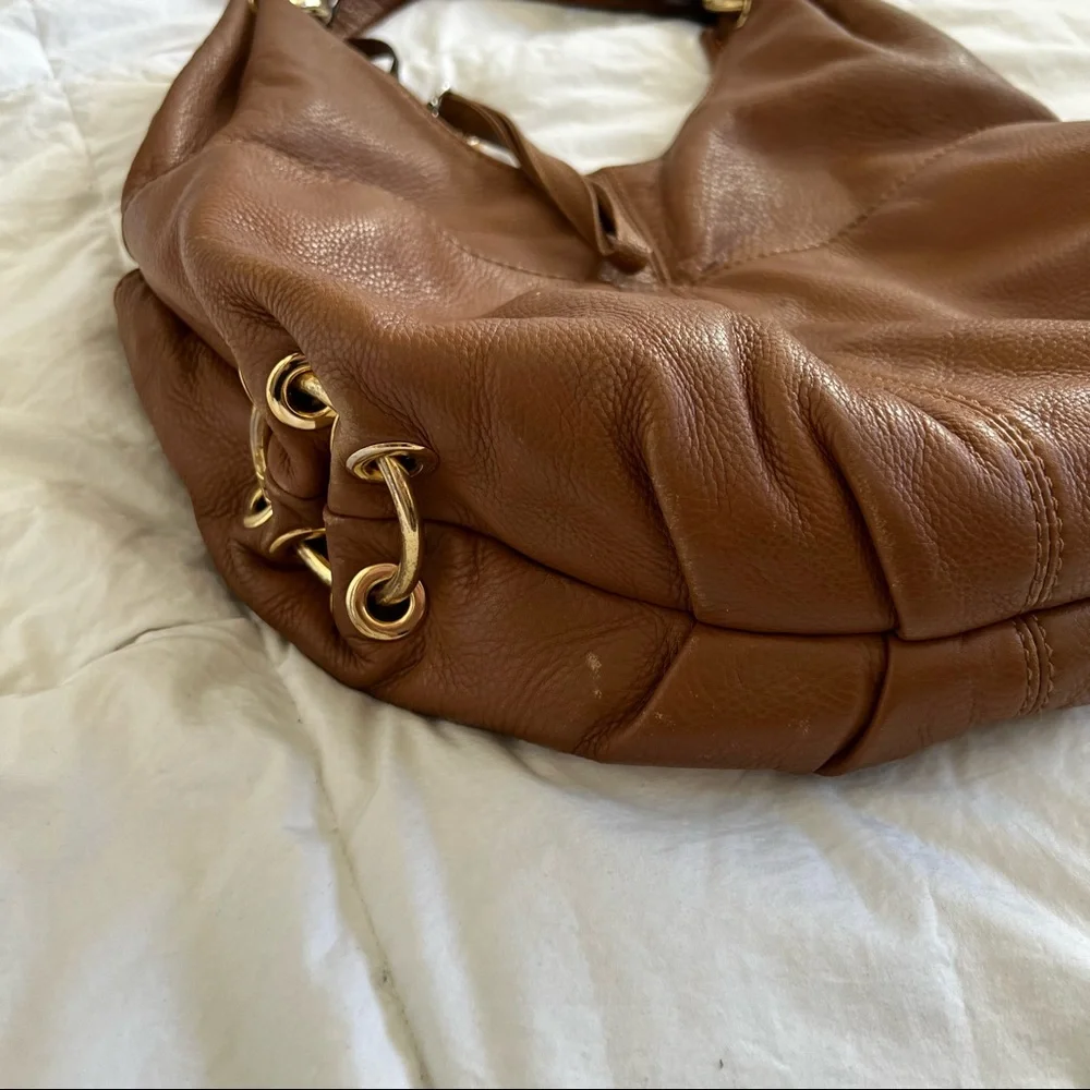 MICHAEL KORS | brown leather hobo